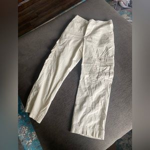 Cream color cargo pants